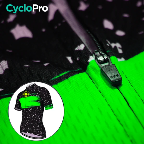 Maillot de cyclisme Vert - Galaxy+