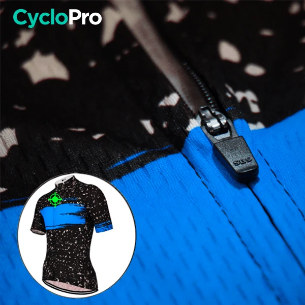 Maillot de cyclisme Bleu - Galaxy+