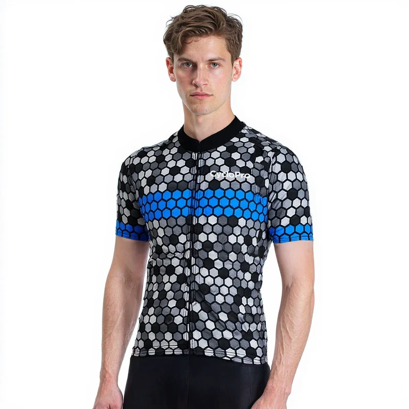 Maillot de cyclisme Bleu - Atmosphère+