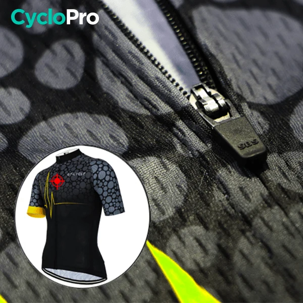 Maillot de cyclisme Jaune - Pulsation+
