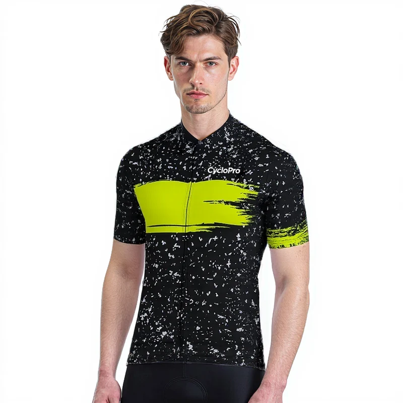 Maillot de cyclisme Jaune - Galaxy+