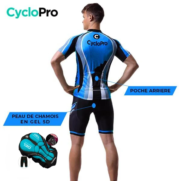 TENUE DE CYCLISTE ROUTE BLEUE - SHAPE+
