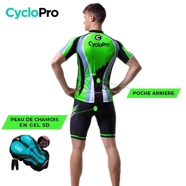 TENUE DE CYCLISTE ROUTE VERTE - SHAPE+