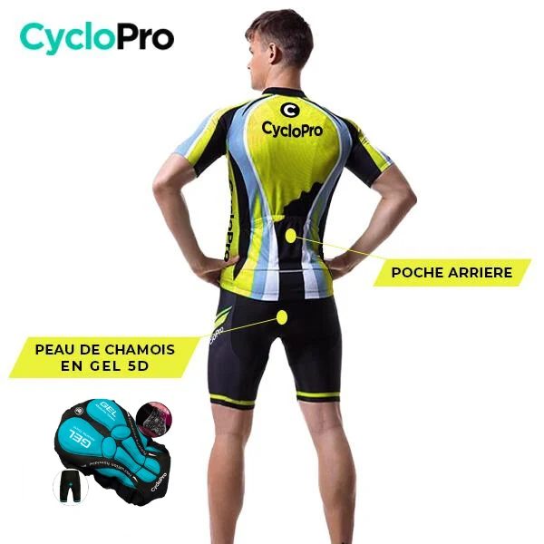 TENUE DE CYCLISTE ROUTE JAUNE - SHAPE+