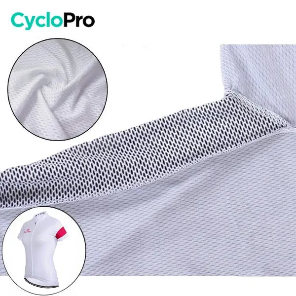 TENUE VÉLO DE ROUTE BLANCHE - ÉLÉGANCE+