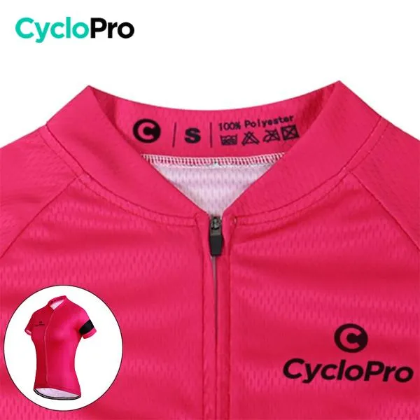 TENUE VÉLO DE ROUTE ROSE - ÉLÉGANCE+