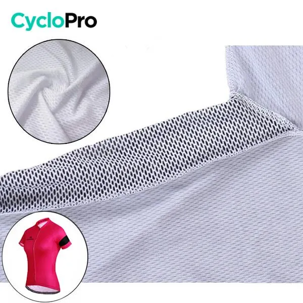 TENUE VÉLO DE ROUTE ROSE - ÉLÉGANCE+