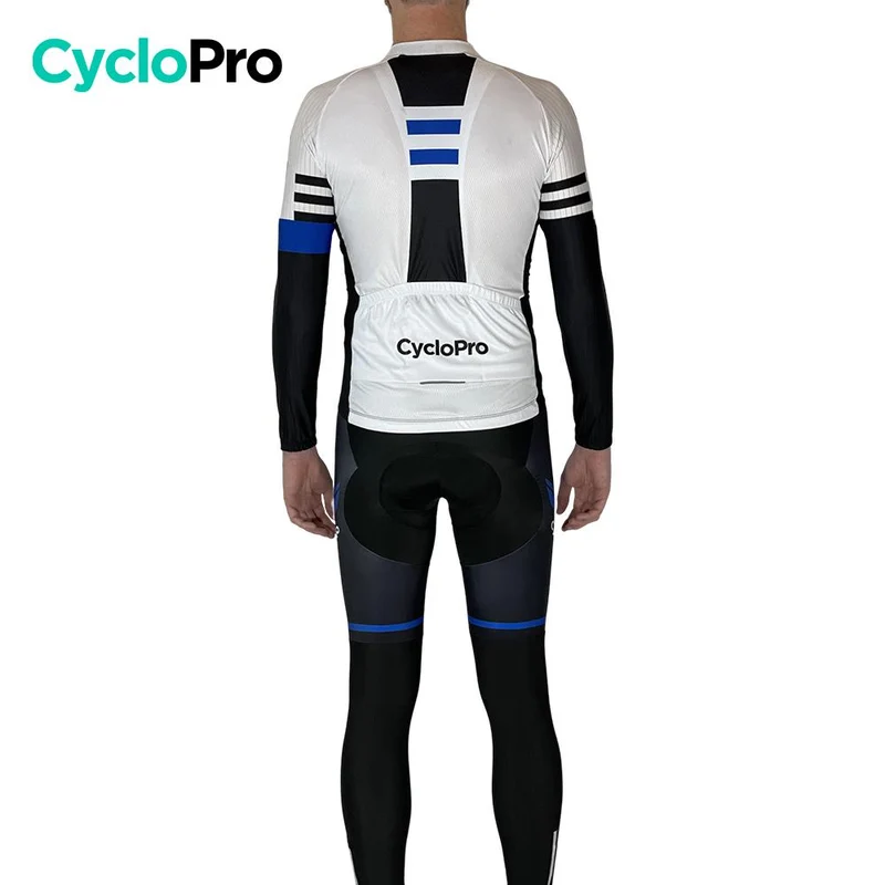 Tenue cycliste Automne Bleue et blanche - Pro+