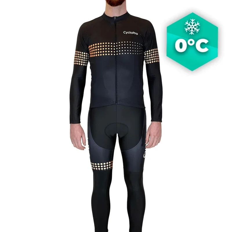 Tenue cycliste Hiver Orange - Liberty+