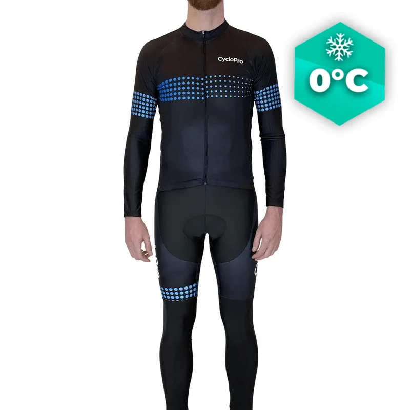 Tenue cycliste hiver Bleue - Liberty+