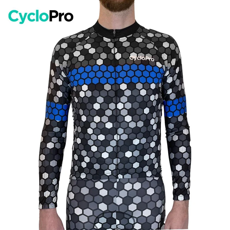 Tenue cycliste automne Bleue Homme - Atmosphère+