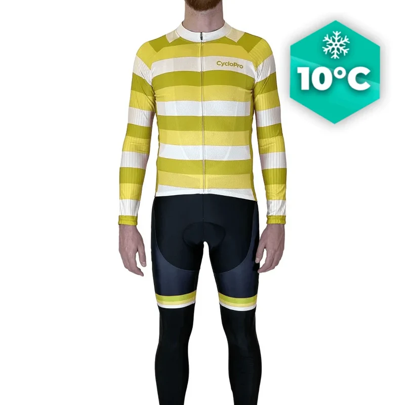 Tenue cycliste automne Jaune Homme - Evasion+
