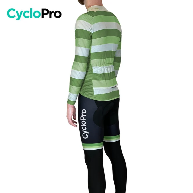 Tenue cycliste automne Verte Homme - Evasion+
