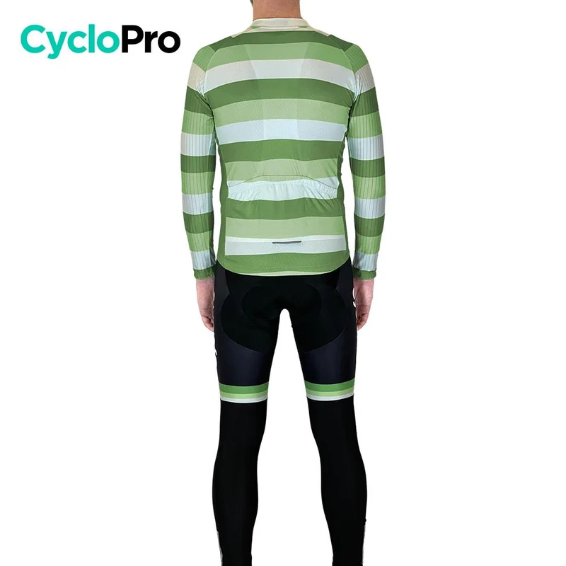 Tenue cycliste automne Verte Homme - Evasion+