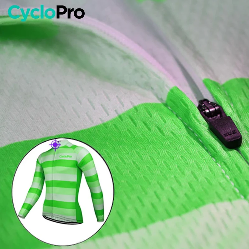 Tenue cycliste automne Verte Homme - Evasion+