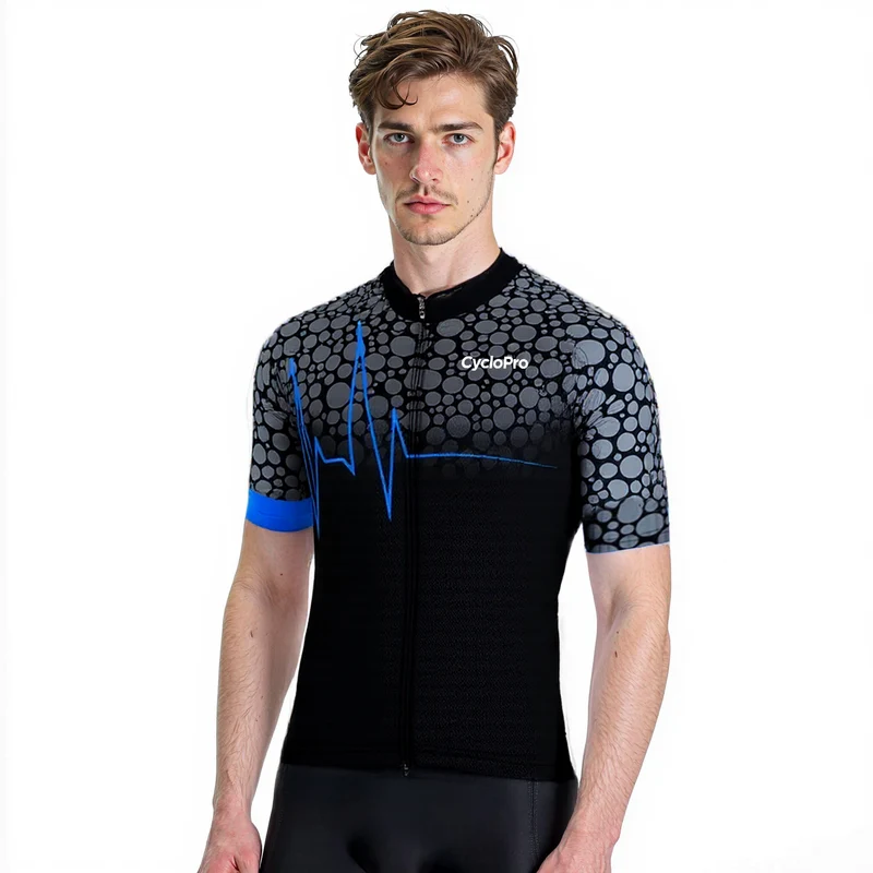 Maillot de cyclisme Bleu - Pulsation+