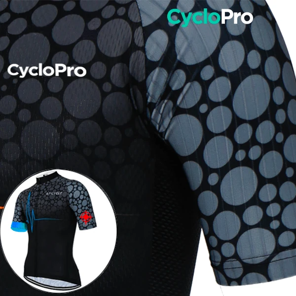 Maillot de cyclisme Bleu - Pulsation+