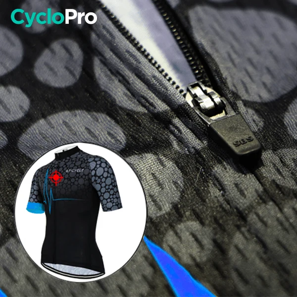 Maillot de cyclisme Bleu - Pulsation+