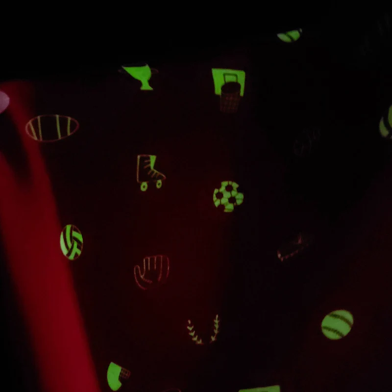 Jersey de coton phosphorescent | Imprimé sport | Katia Fabrics