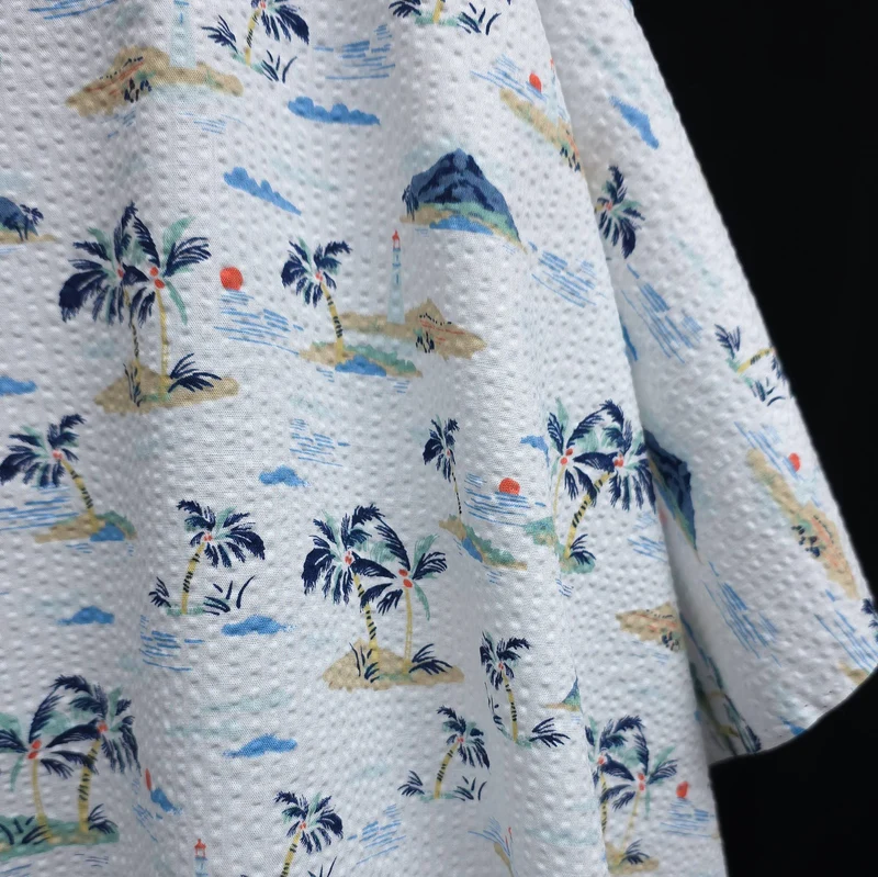 Coton Seersucker | Blanc | Collection Plissé | Robert Kaufman