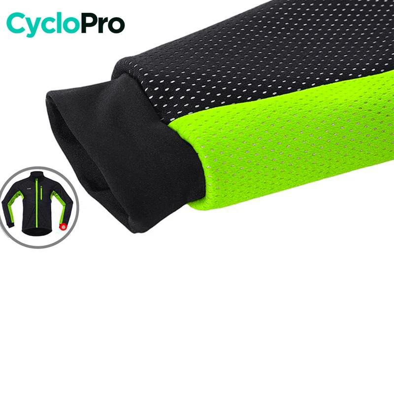 VESTE THERMIQUE CYCLISME GRAND FROID VERTE