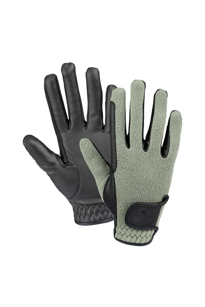 Gants d'Équitation d'Hiver en Polaire Sage M