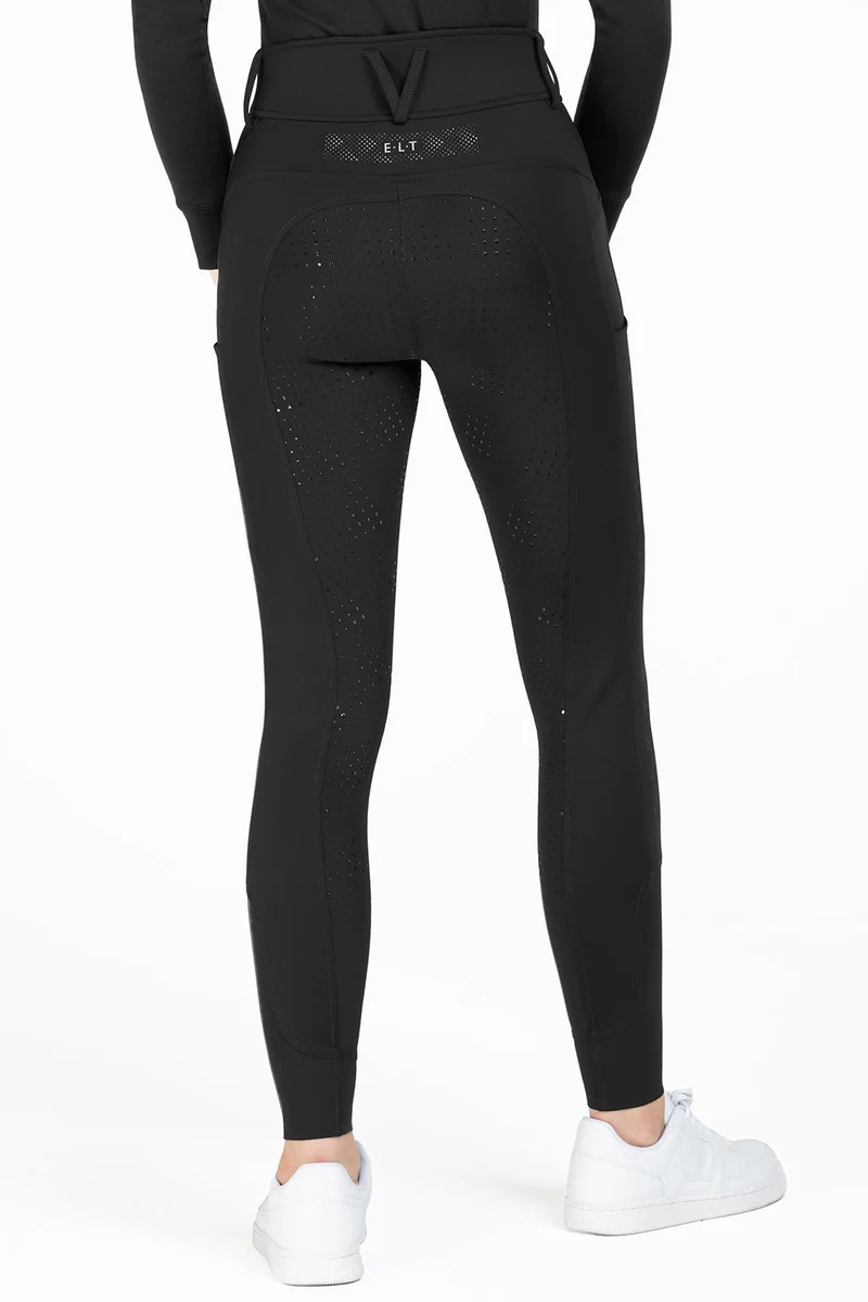 Pantalon d'Équitation Réfléchissant Femme Black 48