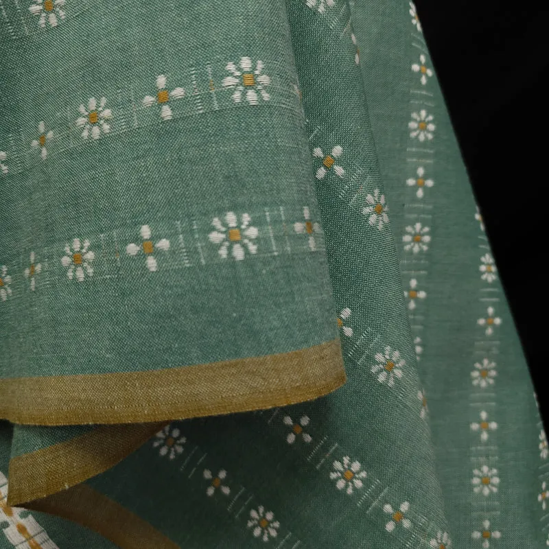 Tissé Teint | 100 % Coton | Forest Forage Daisies | Fableism