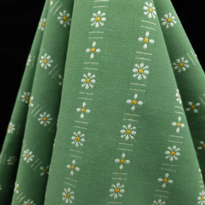 Tissé Teint | 100 % Coton | Forest Forage Daisies | Fableism