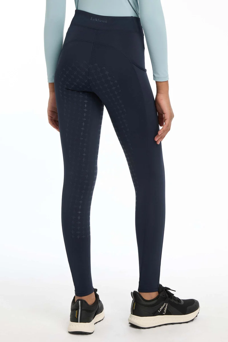 Young Rider Orla leggings d’équitation pull on pour enfants Navy 122-128