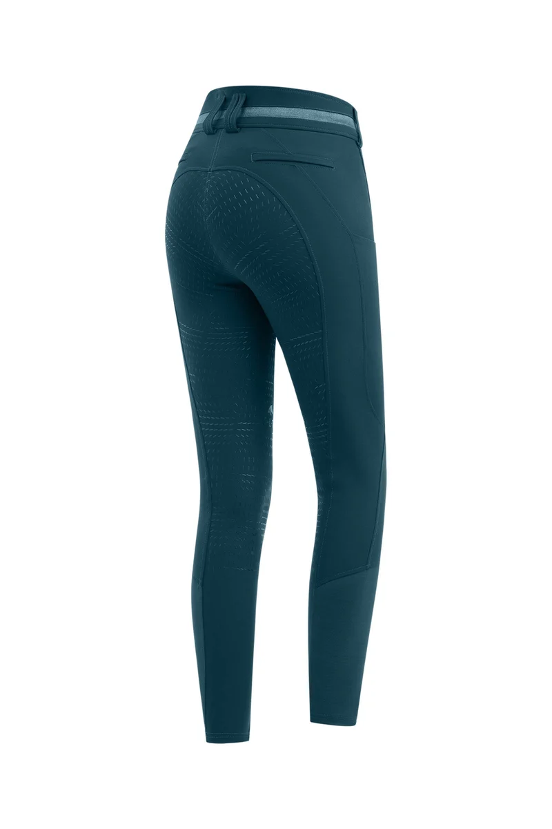 Maja pantalon d'équitation femme Glam Curved High Waist Petrol Blue 40