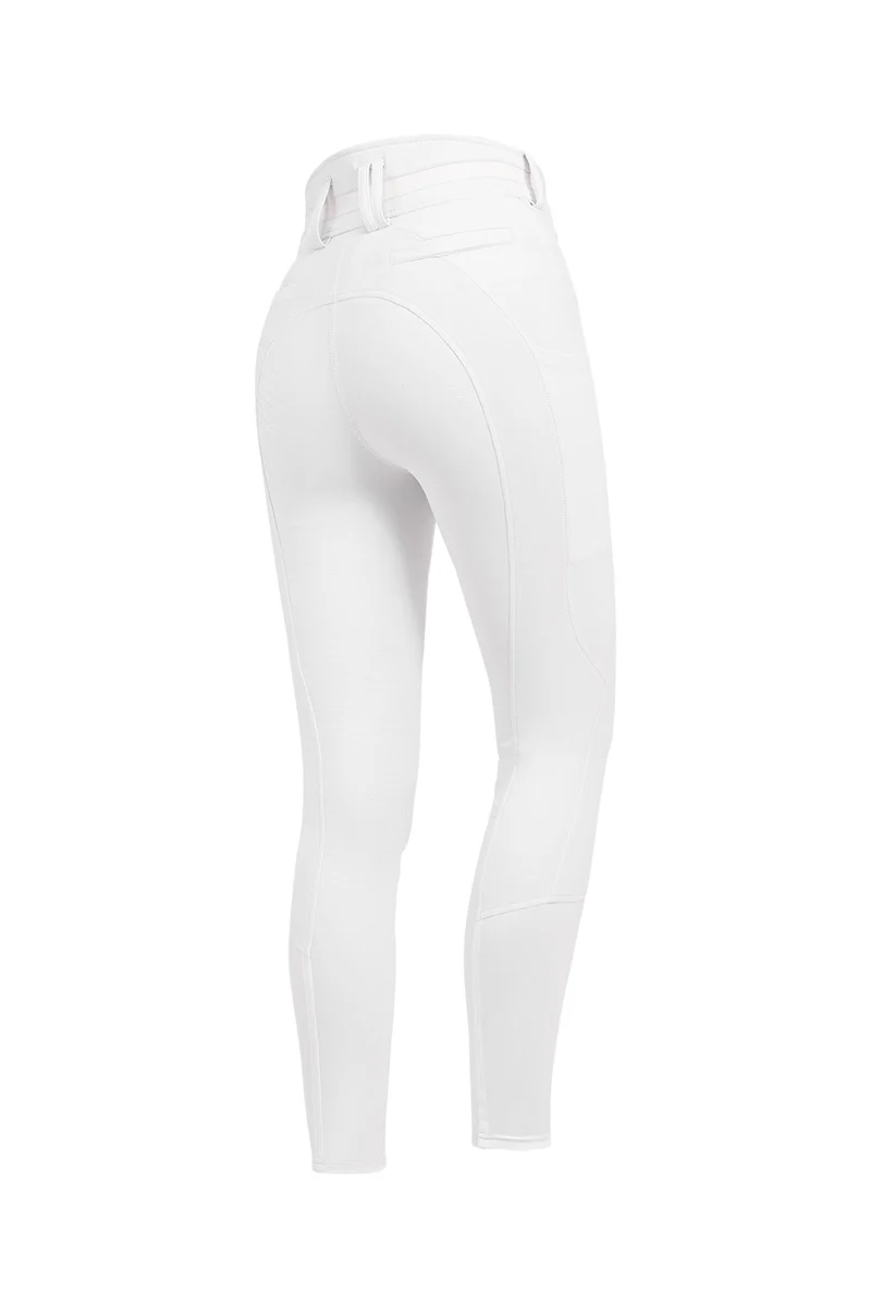 Maja pantalon d'équitation femme Glam Curved High Waist White 34