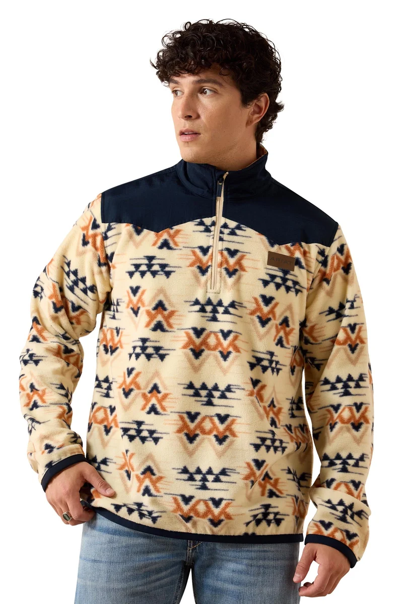 Homme Pull polaire Basis Oxford Tan Arrows L