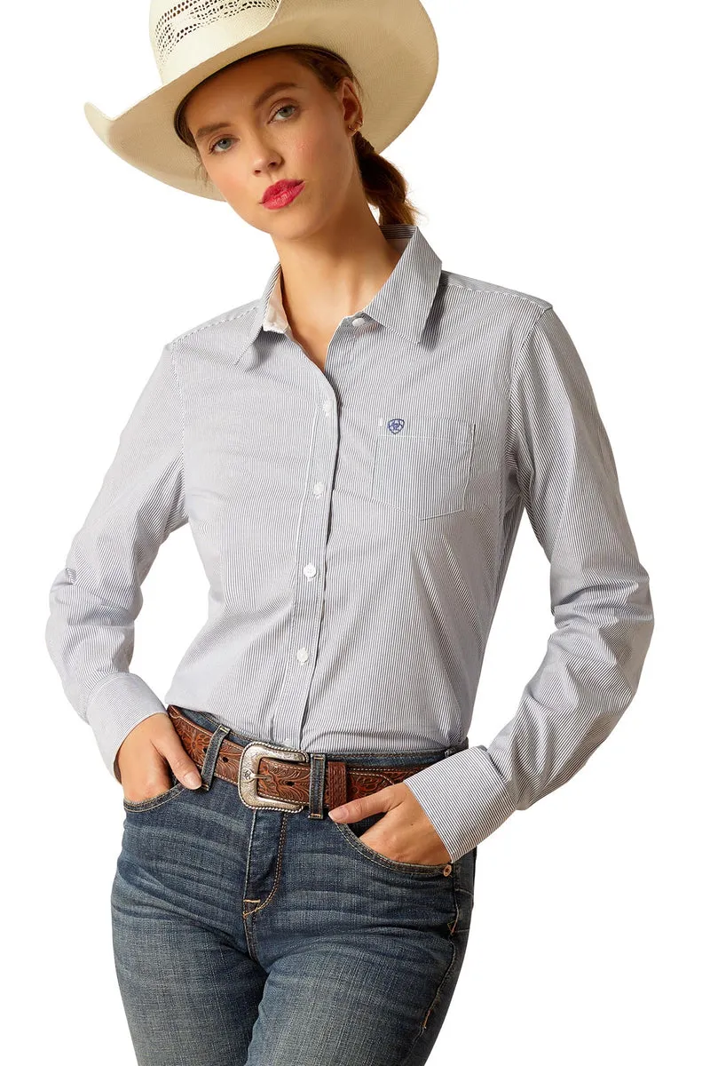 Femme Chemise stretch Kirby True Blue M