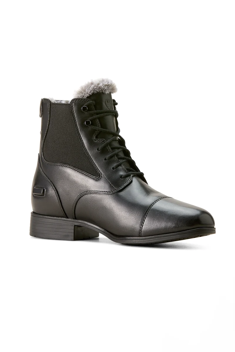 Kendall Sherpa Bottines de manège avec fermeture éclair Black 37,5