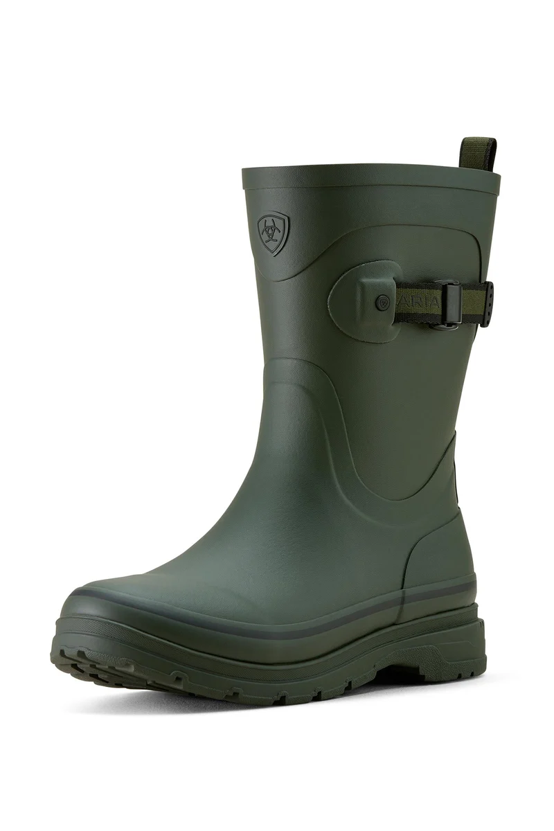 Kelmarsh Mid Bottes en caoutchouc femme Dark Olive 41
