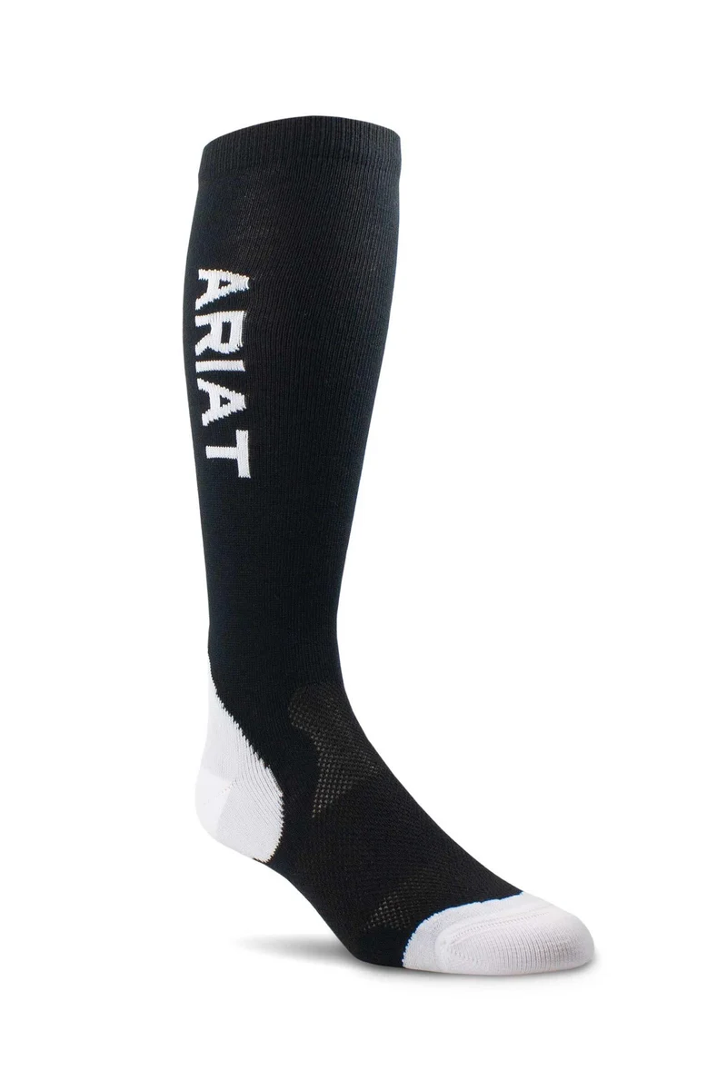 Chaussettes de performance AriatTEK Black/White Taille unique