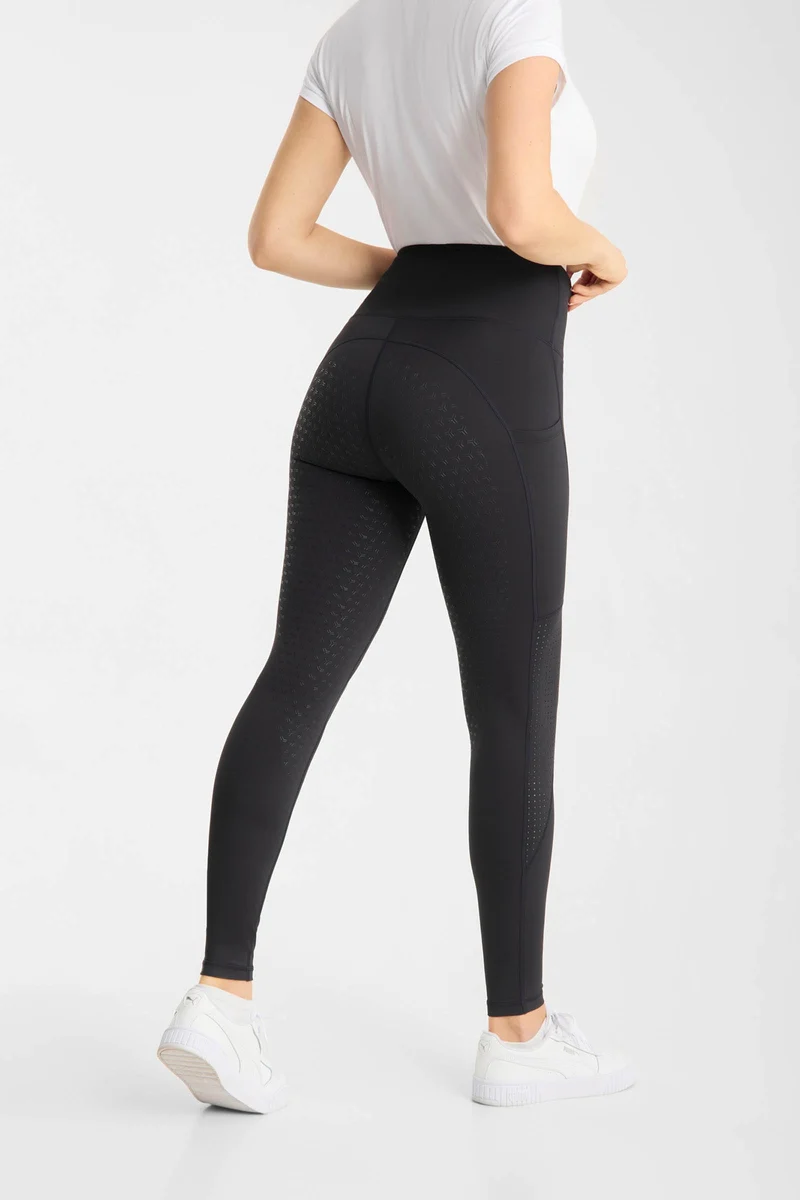 Vilma legging d’équitation femme à fond intégral rafraîchissant Black 36