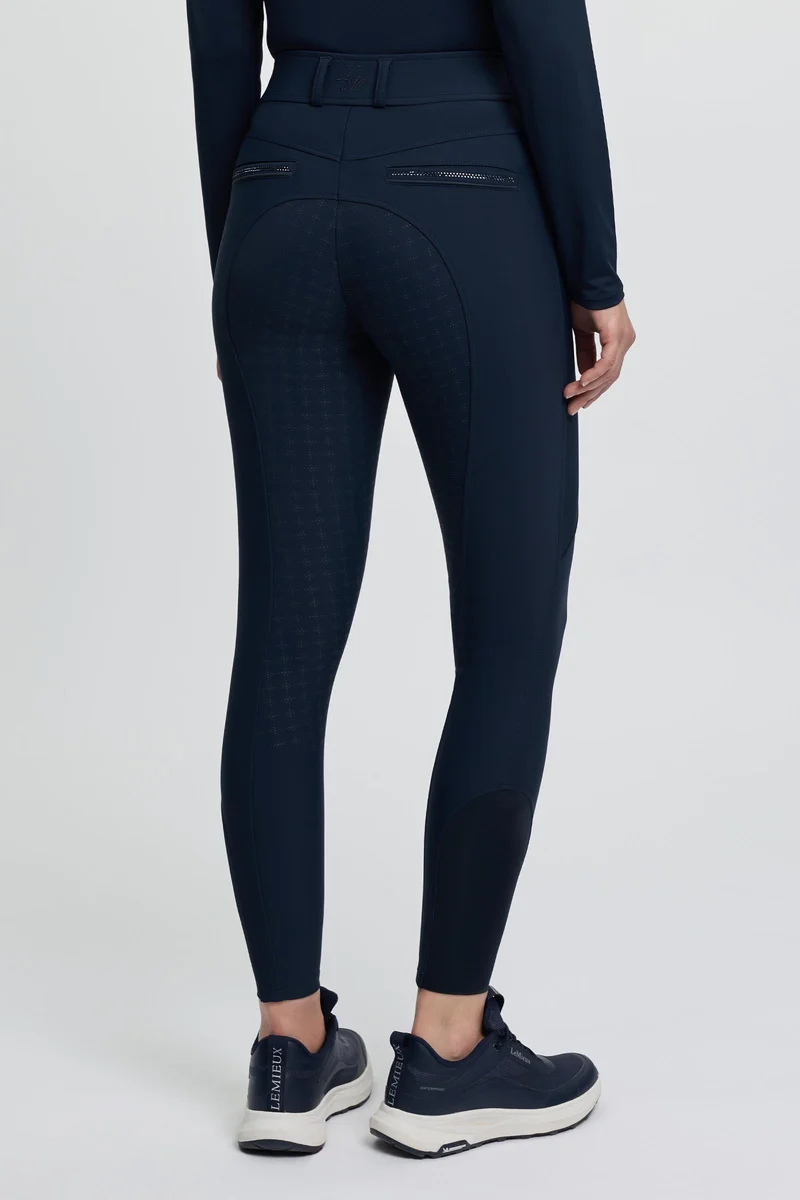 Brilliance pantalon d’équitation femme avec siège intégral Navy 44