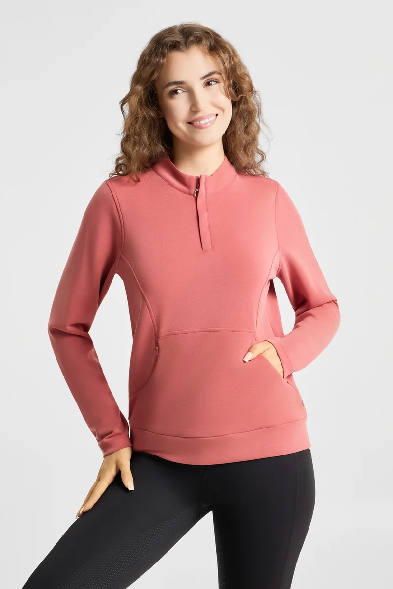 Wenda sweater fonctionnel femme Dusty Cedar 32