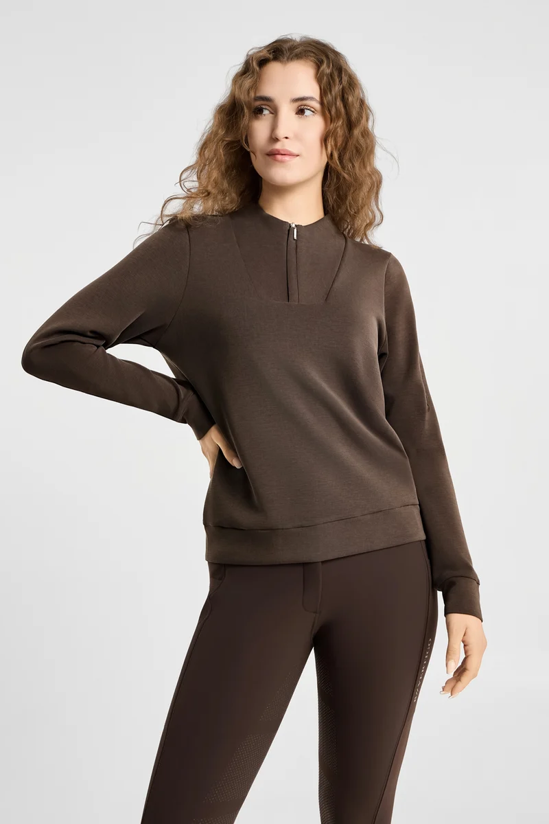 Kareina sweater fonctionnel femme Turkish Coffee 42