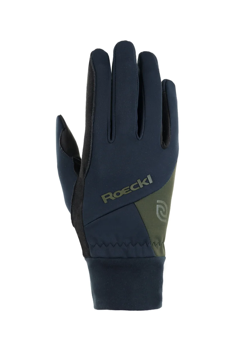 Gants d'équitation Wilber Eco Series Black/Dark Seaweed 9.5