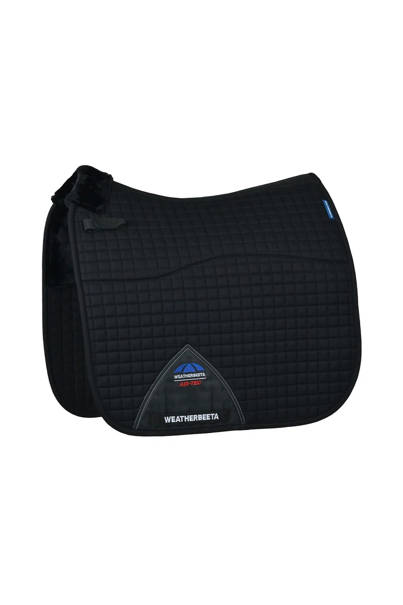 WeatherBeeta Prime Air-Tec Comfy Fleece Tapis de selle dressage Black L