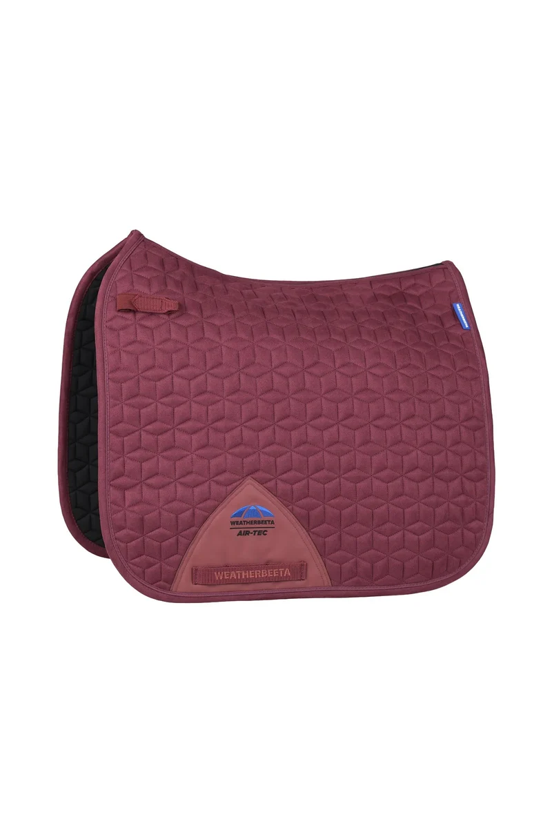 WeatherBeeta Suede Elite Air-Tec Tapis de selle dressage Burgundy S