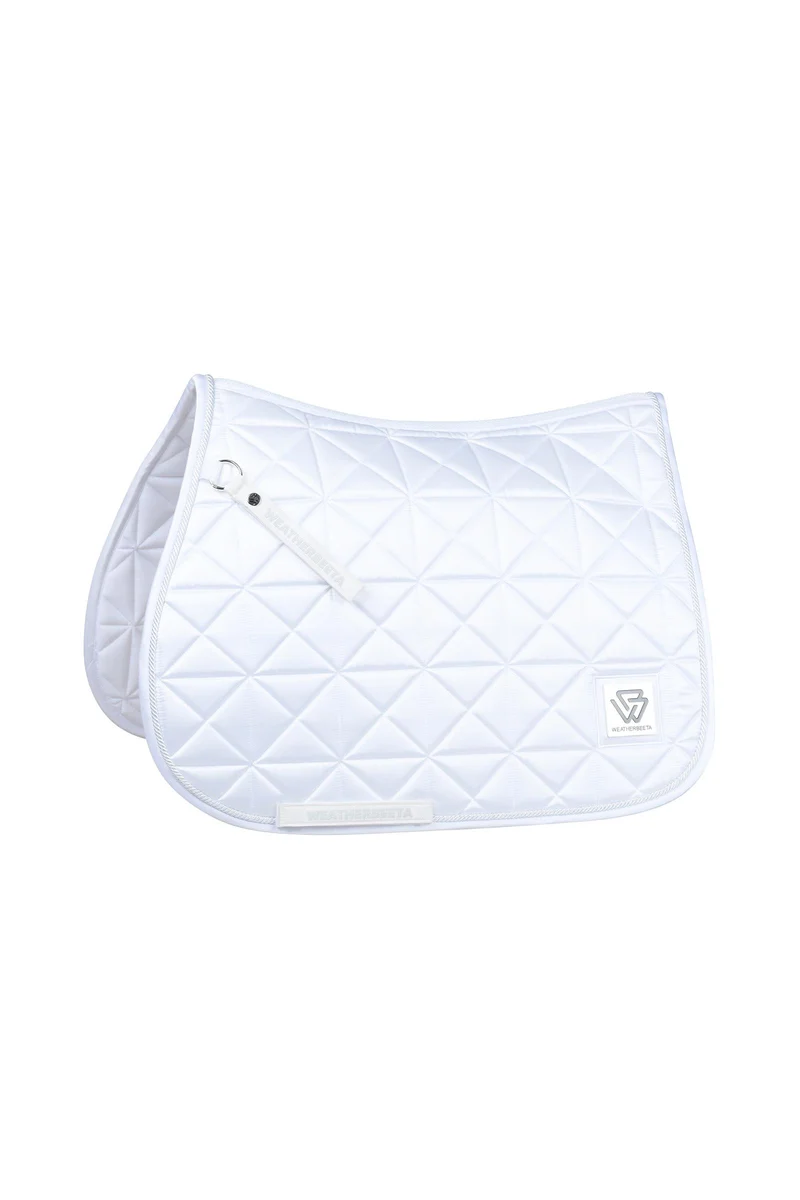 WeatherBeeta Satin Luxe Air-Tec Tapis de selle de saut White S