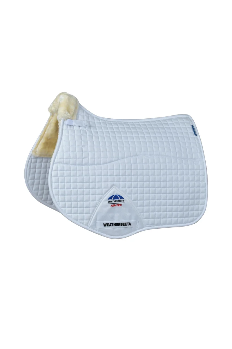 WeatherBeeta Prime Air-Tec Comfy Fleece Tapis de selle mixte White/Natural L