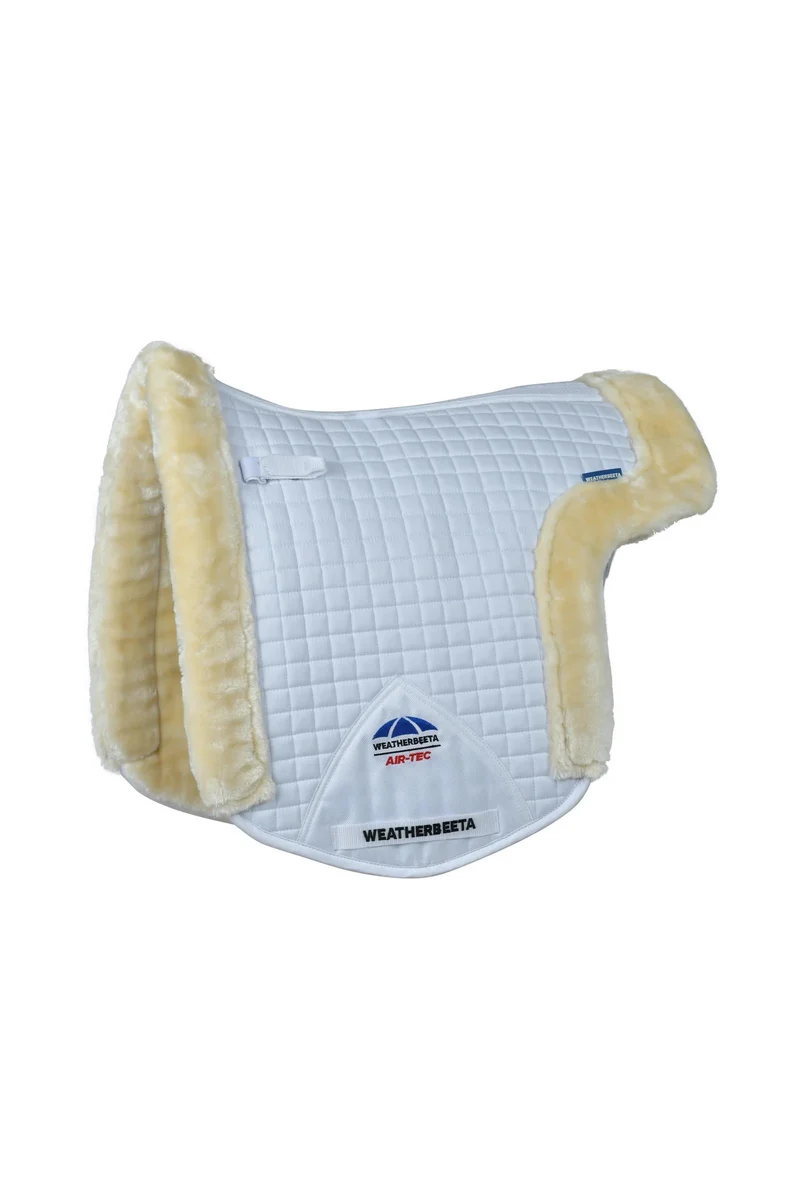 WeatherBeeta Prime Air-Tec Comfy Fleece Tapis de selle mixte White/Natural S