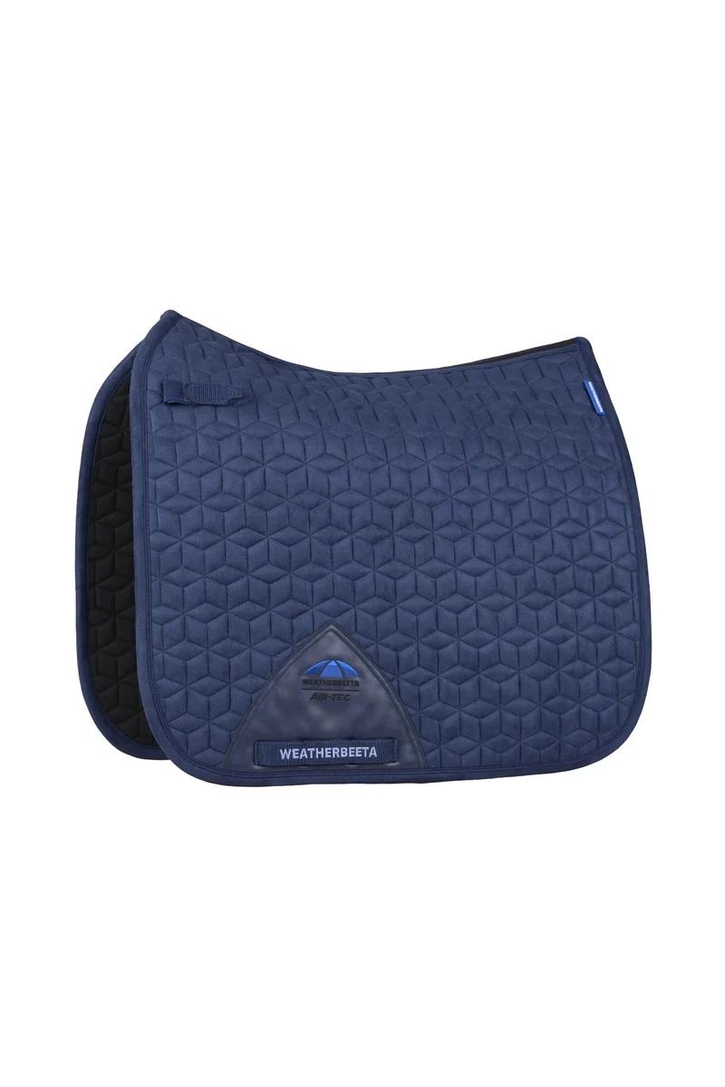 WeatherBeeta Suede Elite Air-Tec Tapis de selle dressage Navy L