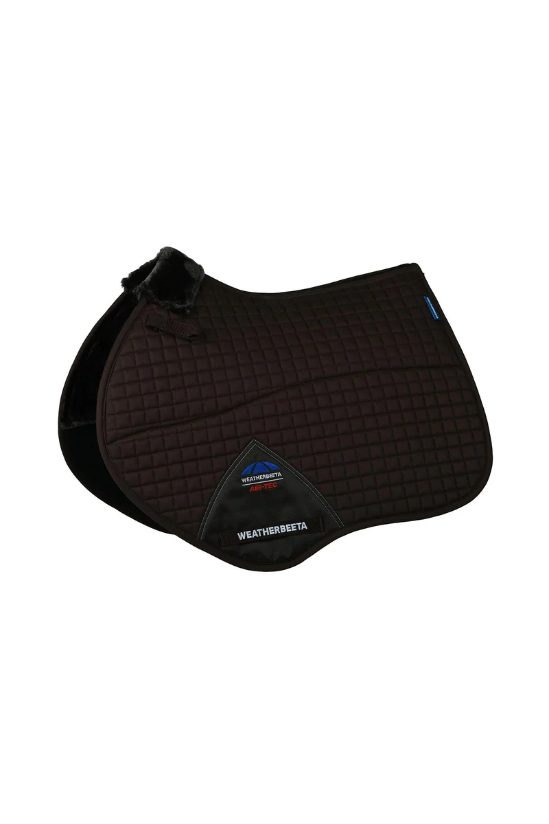 WeatherBeeta Prime Air-Tec Comfy Fleece Tapis de selle de saut Brown S