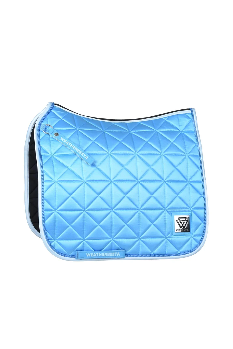 WeatherBeeta Satin Luxe Air-Tec Tapis de selle dressage Bright Blue L